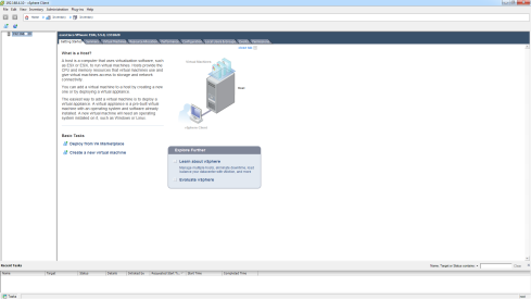 vSphere Client Getting Started